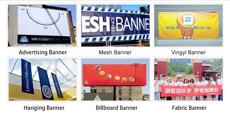 Customized Hanging PVC Mesh Fabric Banner Full Color Printing Outdoor Mesh Banner