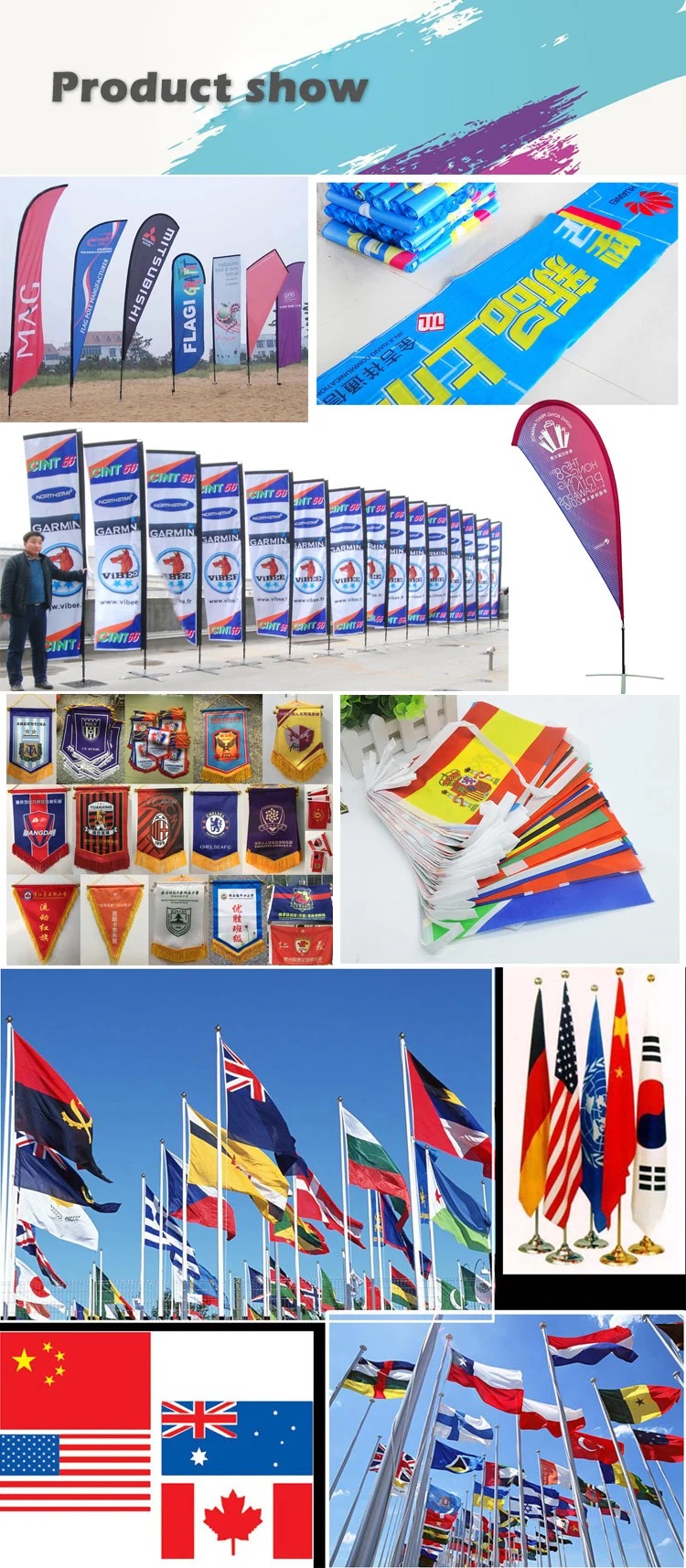 Outdoor Beach Business Advertising Vinyl Canvas Wind Waterproof Feather Lightweight Durable Double Sided Flag Popup Display Stand Swooper Teardrop Flying Banner