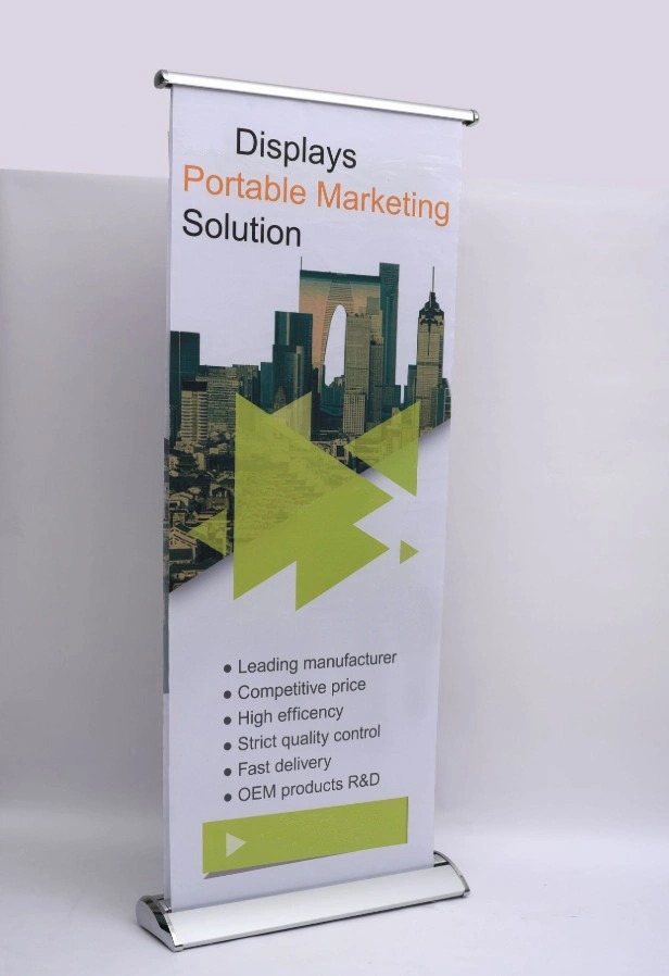 Customized Advertising Electric Digital Cassette Promotion Paper Retractable Roll up Banner Stand, Roller Banner, Puller Banner